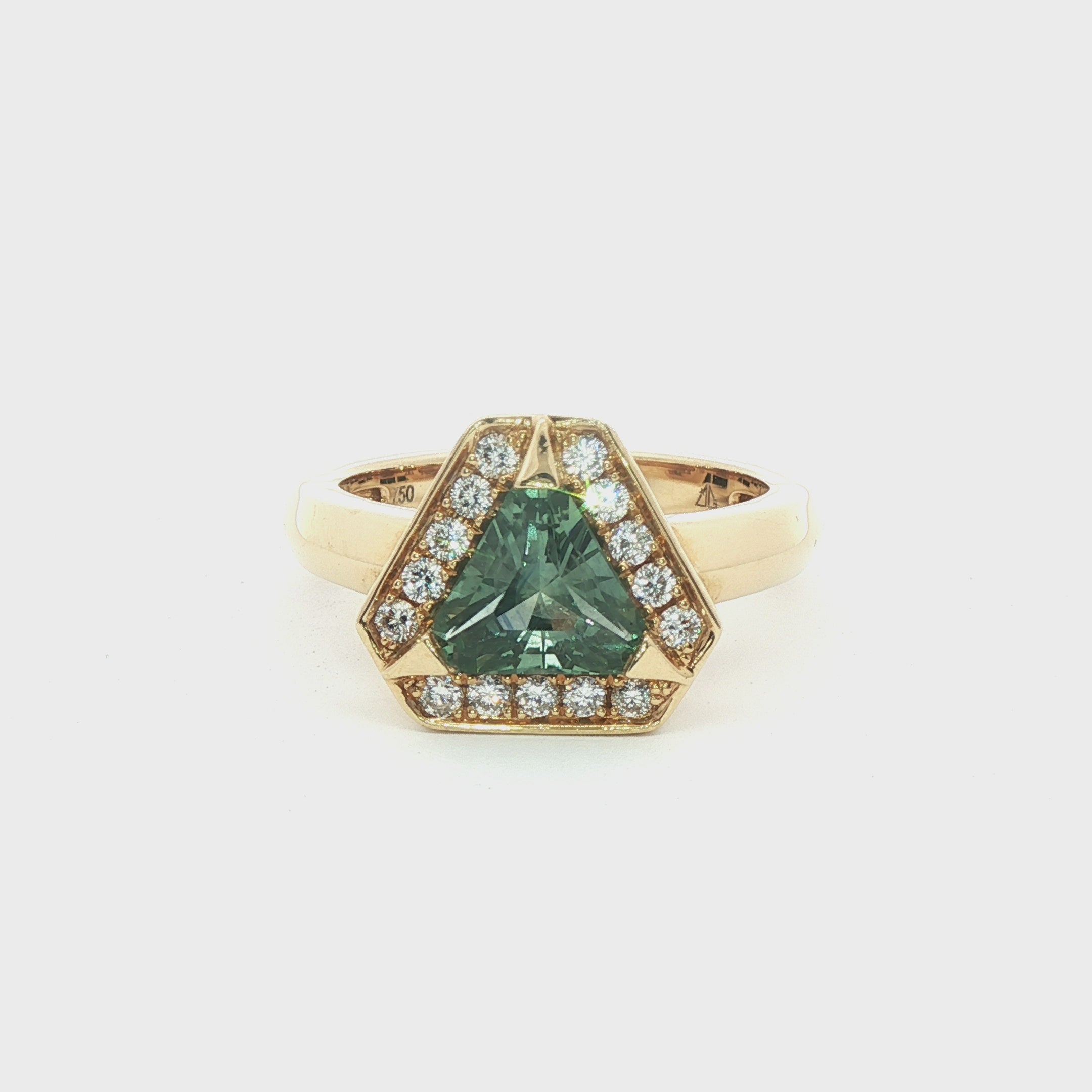 Montana Sapphire and Diamond Ring