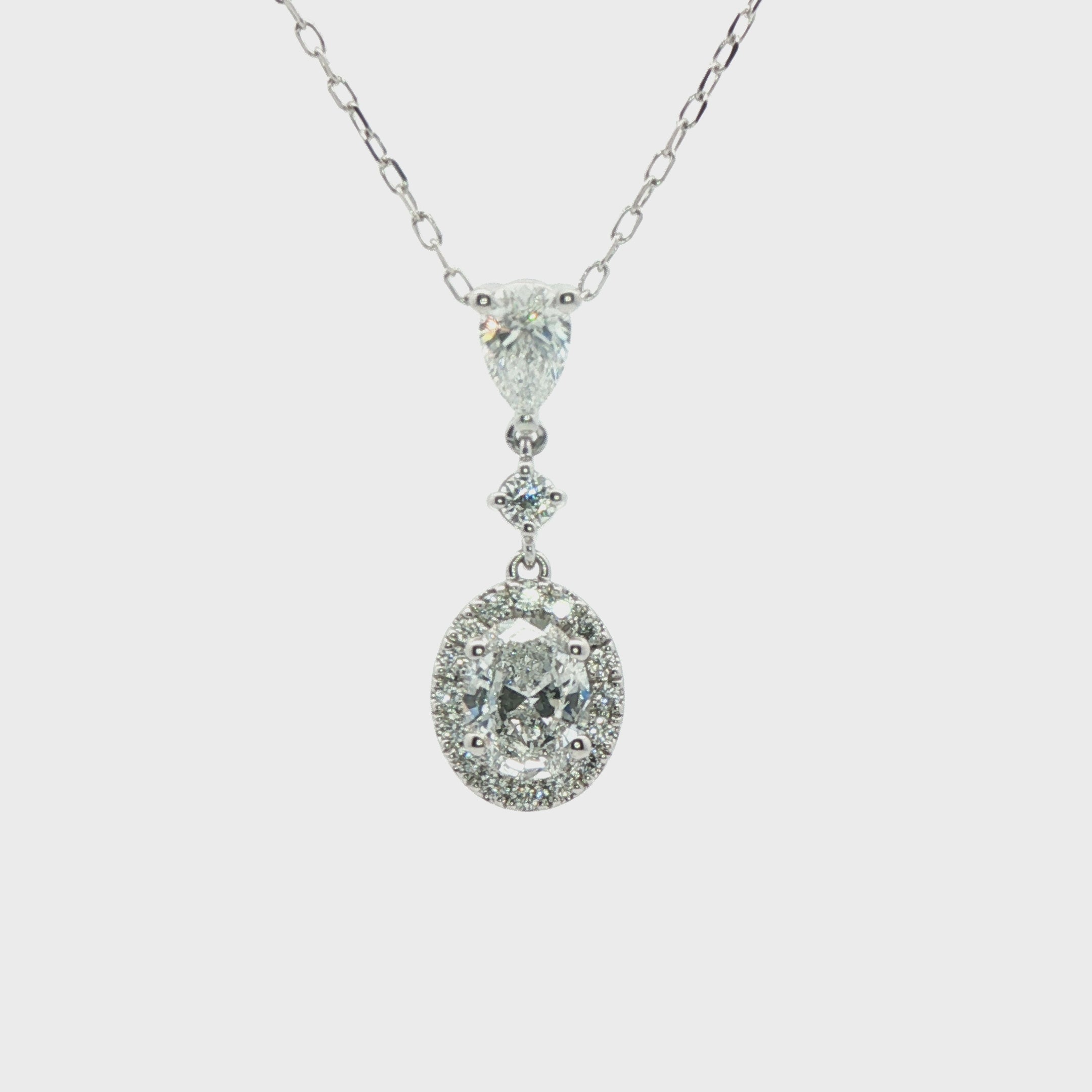 Lab Grown Diamond Drop Pendant