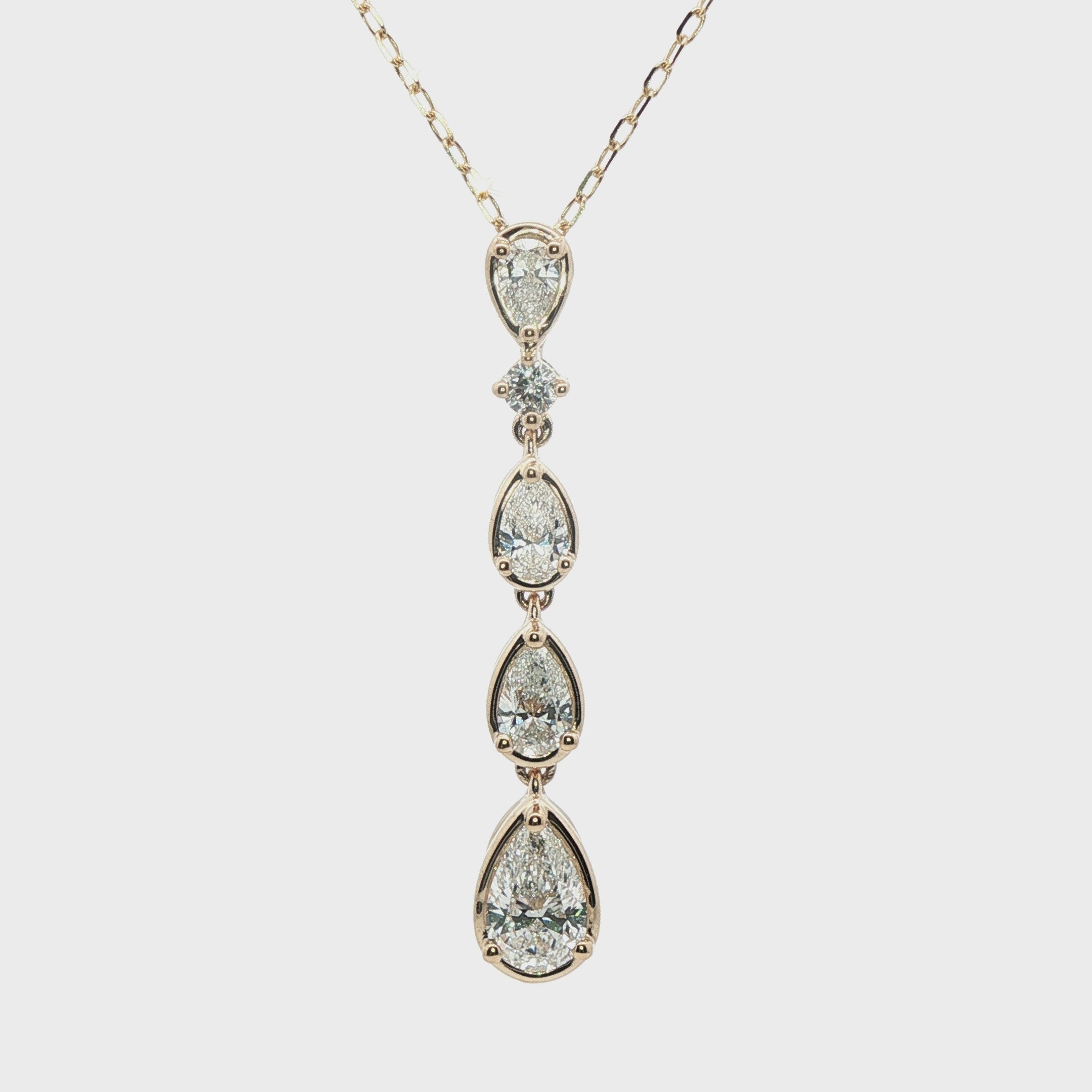 Lab Grown Diamond Drop Pendant
