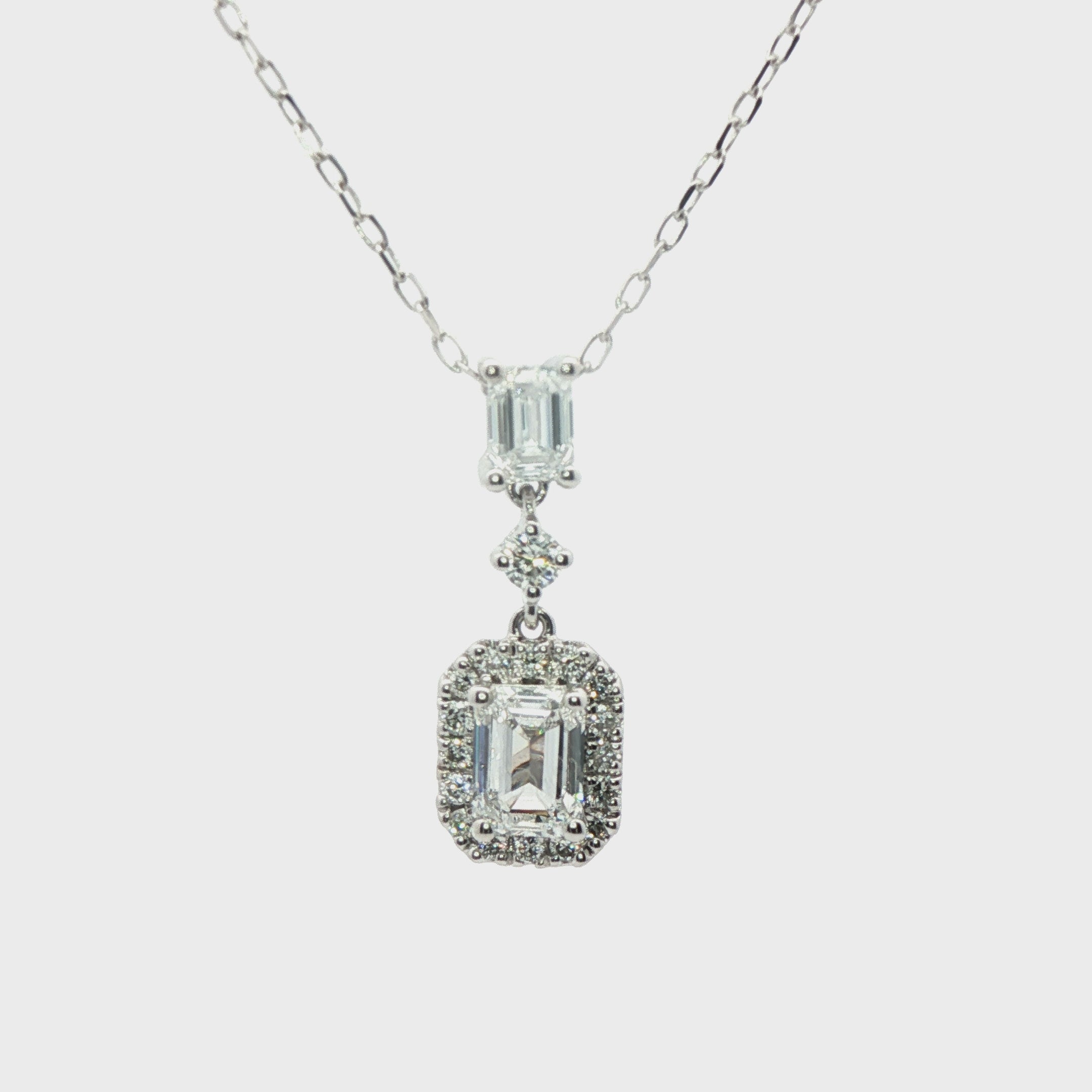 Lab Grown Diamond Drop Pendant