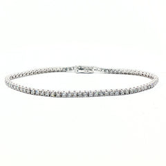 Sterling Silver Diamond Tennis Bracelet (Lab Grown)
