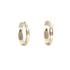 Small Diamond Hoops