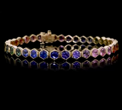 Rainbow Sapphire Bracelet
