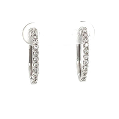 Diamond Hoop Earrings