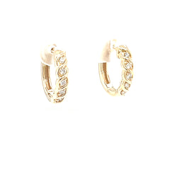 Diamond Huggie Earrings