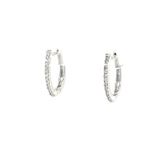 Diamond Huggie Earrings