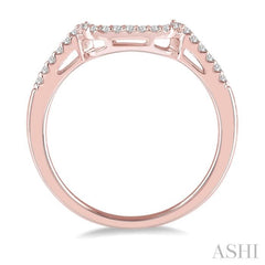 1/5 ctw Round Cut Diamond Wedding Band in 14K Rose Gold