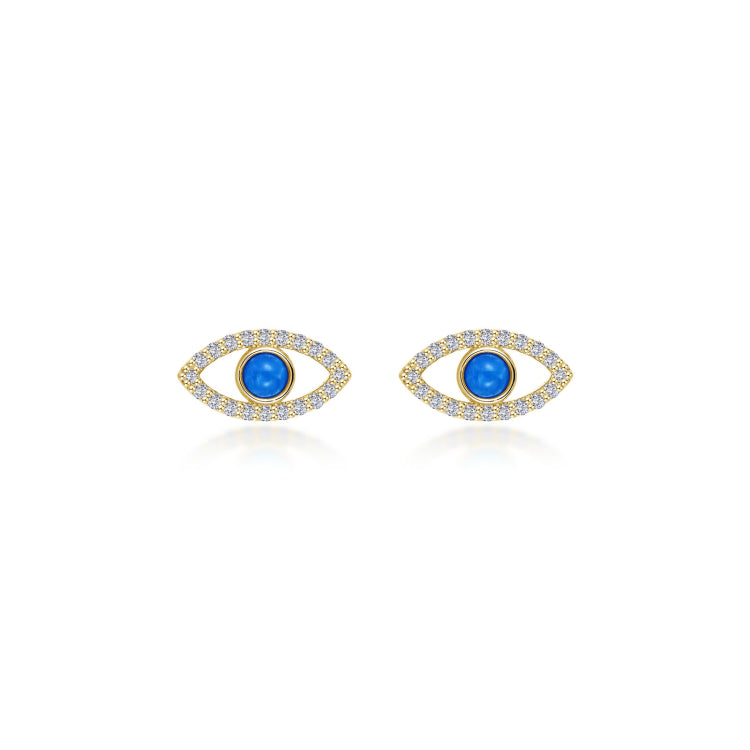 Turquoise Evil Eye Earrings