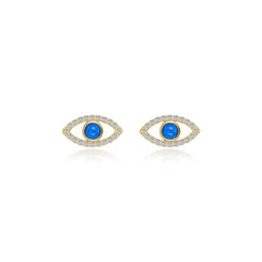 Turquoise Evil Eye Earrings
