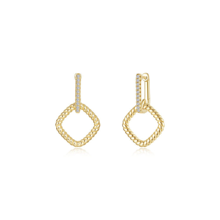 Celesta Cube Dangle Earrings