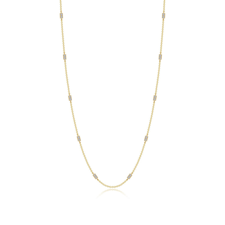 0.6 CTW Adjustable Station Necklace