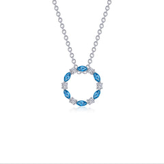 1.45 CTW Open Circle Necklace