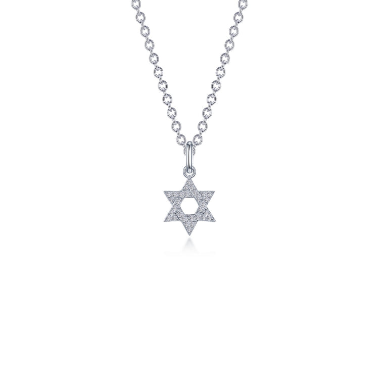 0.55 CTW Star Of David Necklace