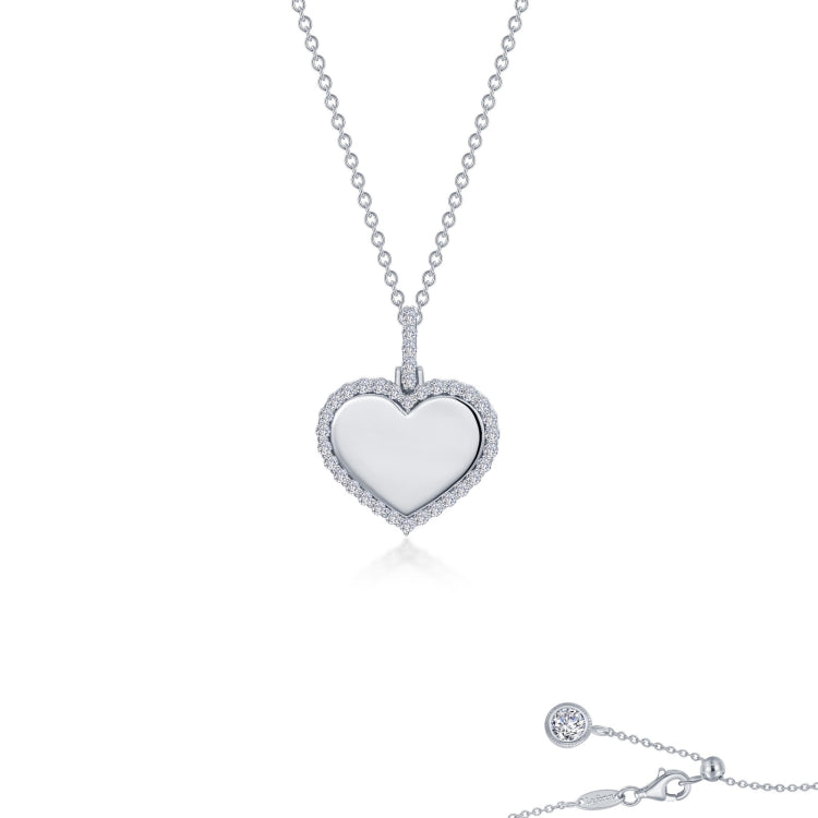 Fancy Heart Pendant Necklace