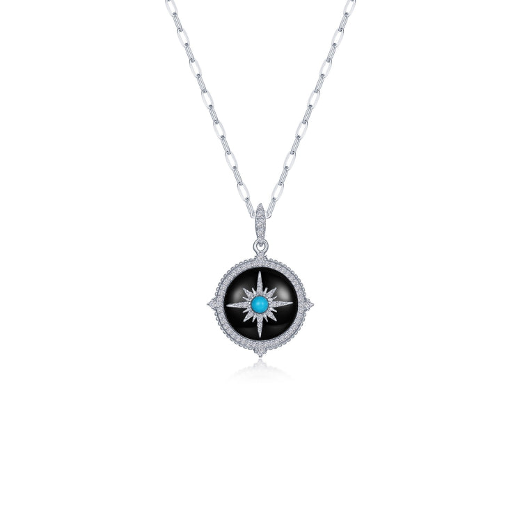 Voyager Compass Pendant Necklace