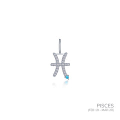 Pisces Zodiac Charm Pendant