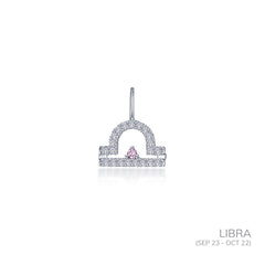 Libra Zodiac Charm Pendant