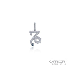 Capricorn Zodiac Charm Pendant