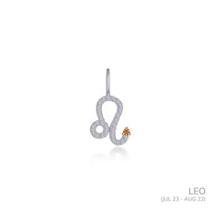 Leo Zodiac Charm Pendant
