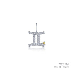 Gemini Zodiac Charm Pendant