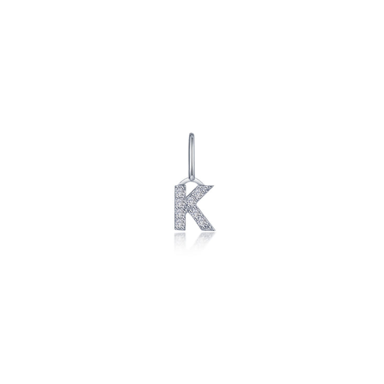 Letter K Charm Pendant
