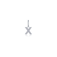 Letter X Charm Pendant