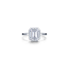 2.62 CTW Emerald-Cut Bezel-Set Ring