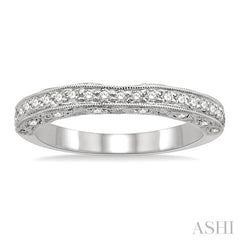 3/8 Ctw Round Cut Diamond Matching Wedding Band in 14K White Gold