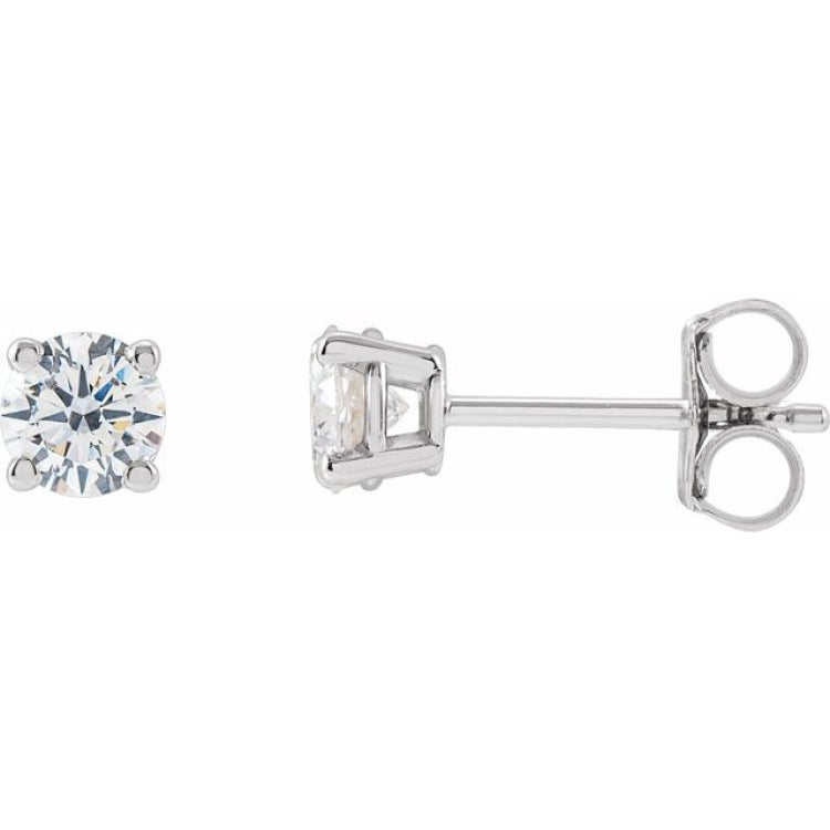 14K White Gold 1/4 CTW Lab-Grown Diamond  Earring