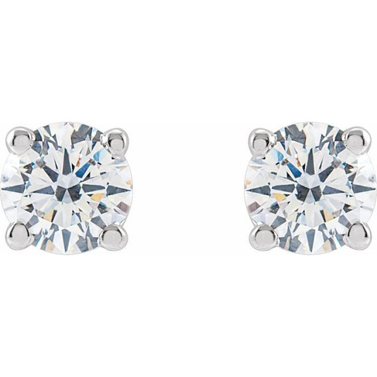 14K White Gold 1/4 CTW Lab-Grown Diamond  Earring