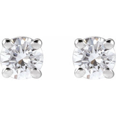 14K White Gold 1/10 CTW Lab-Grown Diamond Stud Earrings