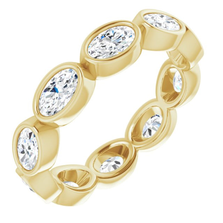 10K Yellow Gold 1 9/10 CTW Lab-Grown Diamond Eternity Band Size 7.25