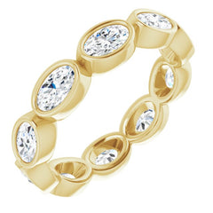 10K Yellow Gold 1 9/10 CTW Lab-Grown Diamond Eternity Band Size 7.25