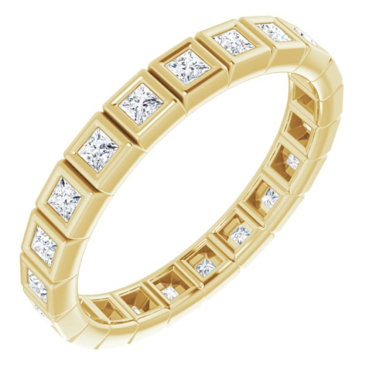 10K Yellow Gold 3/8 CTW Lab-Grown Diamond Eternity Band Size 4.75