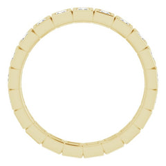 10K Yellow Gold 3/8 CTW Lab-Grown Diamond Eternity Band Size 4.75