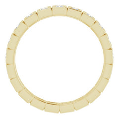 10K Yellow Gold 3/8 CTW Lab-Grown Diamond Eternity Band Size 5