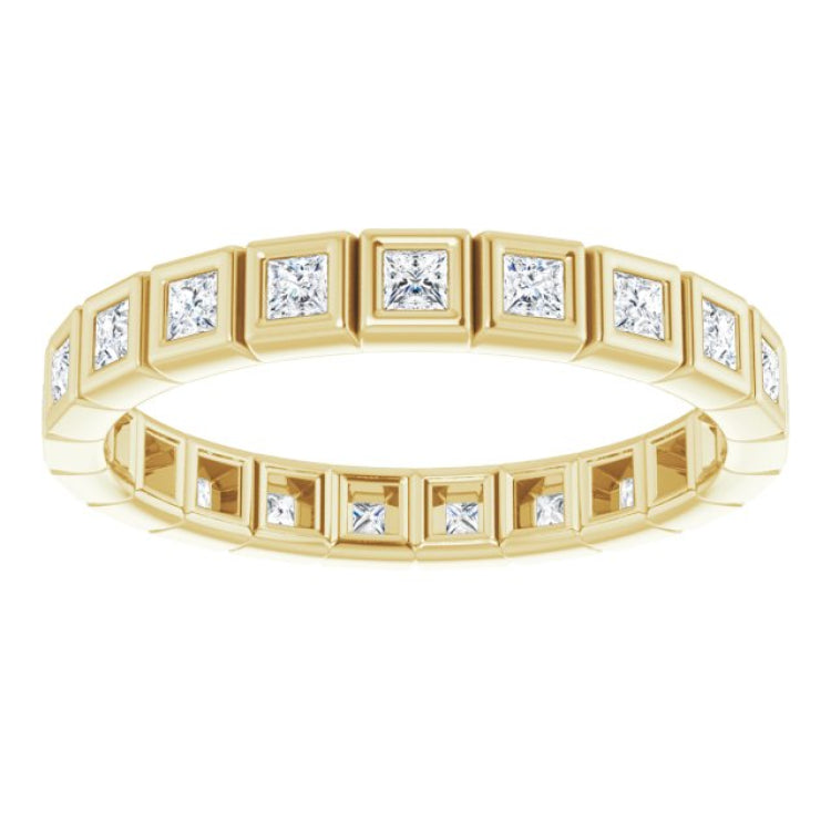 10K Yellow Gold 3/8 CTW Lab-Grown Diamond Eternity Band Size 5