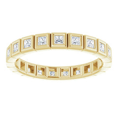 10K Yellow Gold 3/8 CTW Lab-Grown Diamond Eternity Band Size 5