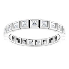 10K White Gold 3/8 CTW Lab-Grown Diamond Eternity Band Size 5.25