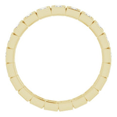 10K Yellow Gold 3/8 CTW Lab-Grown Diamond Eternity Band Size 5.25