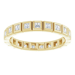 10K Yellow Gold 3/8 CTW Lab-Grown Diamond Eternity Band Size 5.25