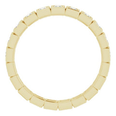 10K Yellow Gold 3/8 CTW Lab-Grown Diamond Eternity Band Size 5.5