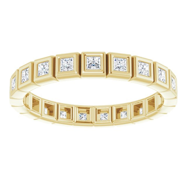 10K Yellow Gold 3/8 CTW Lab-Grown Diamond Eternity Band Size 5.5