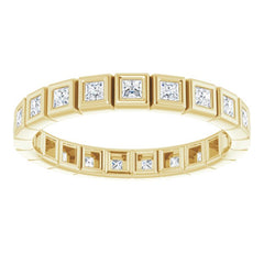 10K Yellow Gold 3/8 CTW Lab-Grown Diamond Eternity Band Size 5.5