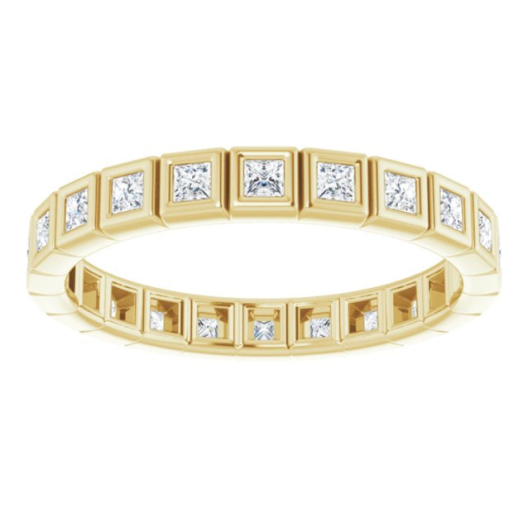 10K Yellow Gold 1/2 CTW Lab-Grown Diamond Eternity Band Size 5.75