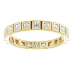10K Yellow Gold 1/2 CTW Lab-Grown Diamond Eternity Band Size 5.75