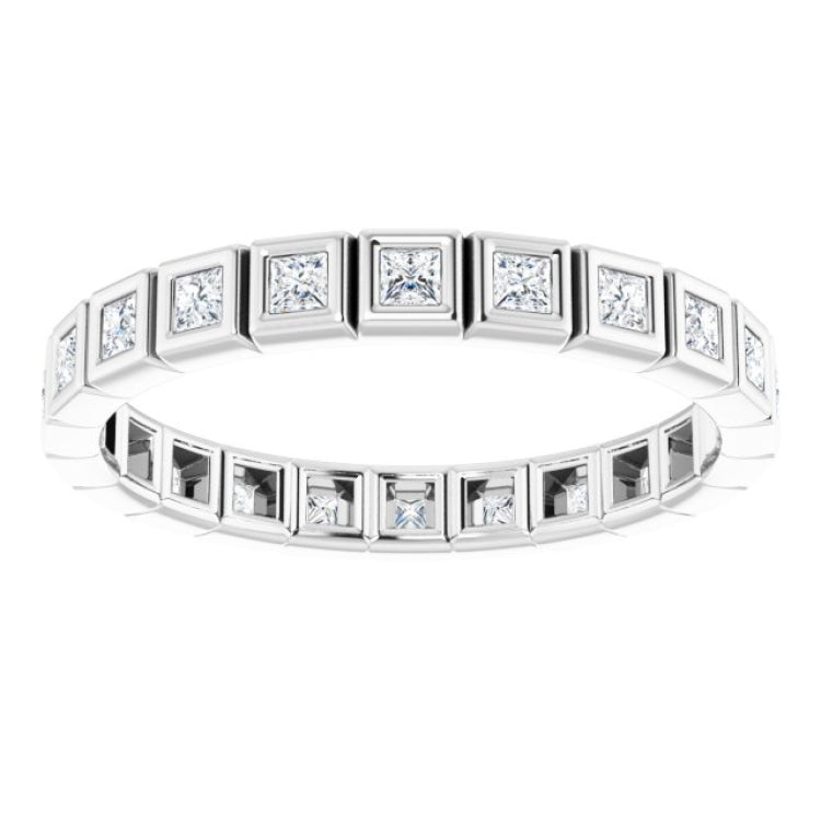 10K White Gold 1/2 CTW Lab-Grown Diamond Eternity Band Size 6.25