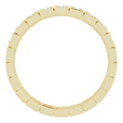 10K Yellow Gold 1/2 CTW Lab-Grown Diamond Eternity Band Size 6.25