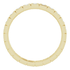 10K Yellow Gold 1/2 CTW Lab-Grown Diamond Eternity Band Size 6.75