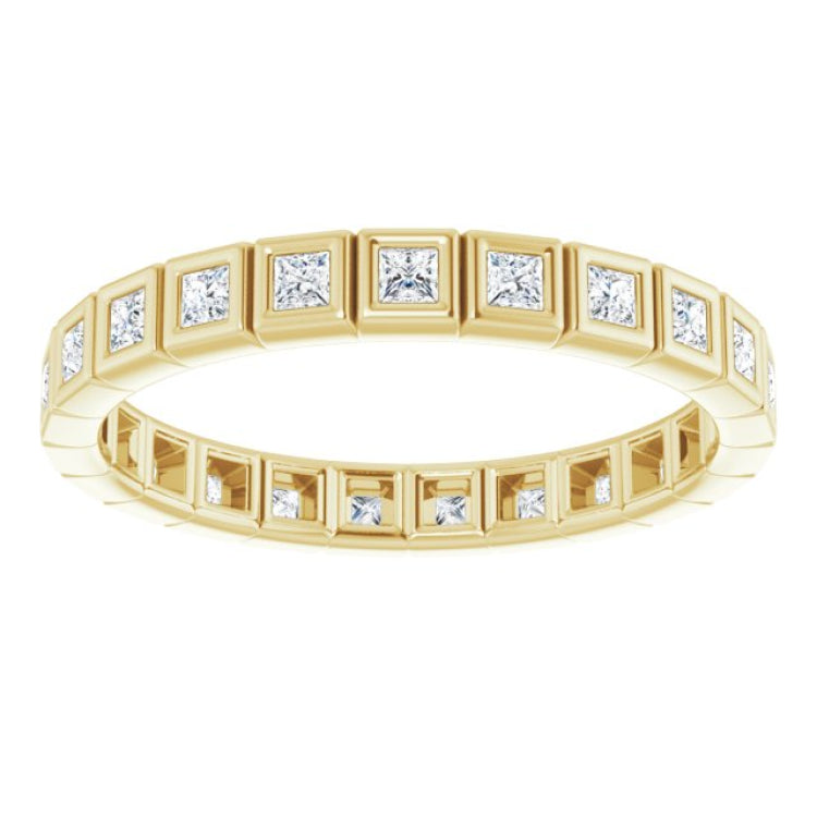 10K Yellow Gold 1/2 CTW Lab-Grown Diamond Eternity Band Size 6.75